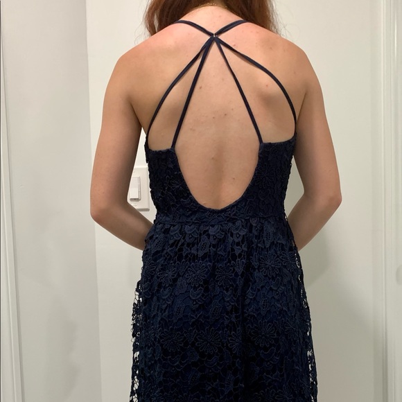 Hollister Navy Blue Dress. Size: L - Picture 6 of 7